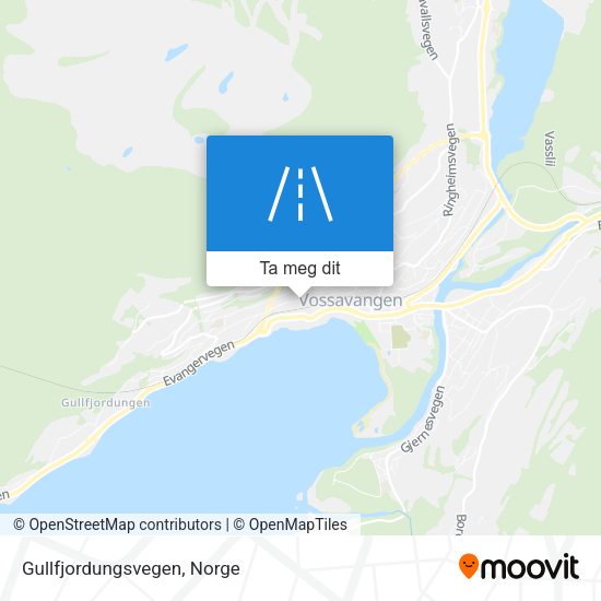 Gullfjordungsvegen kart