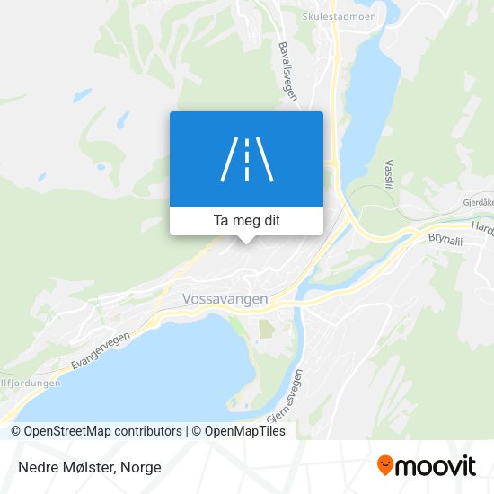 Nedre Mølster kart