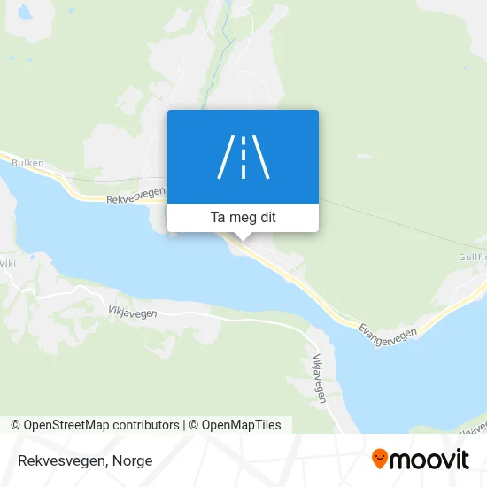 Rekvesvegen kart