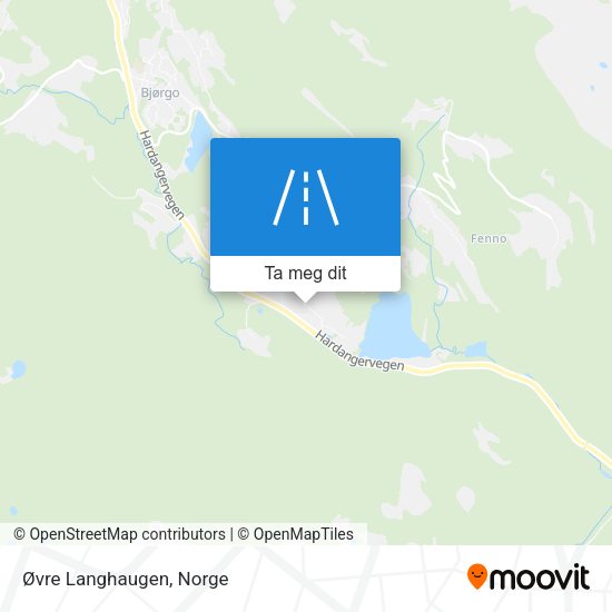 Øvre Langhaugen kart