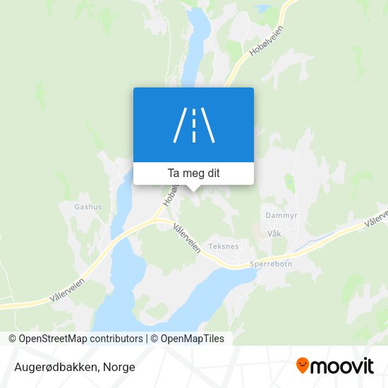 Augerødbakken kart