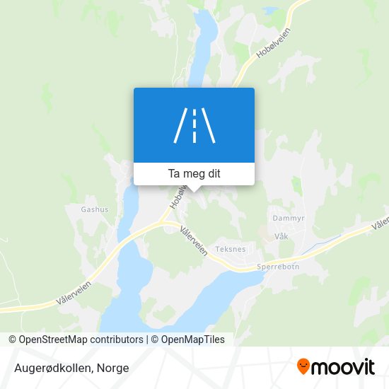 Augerødkollen kart