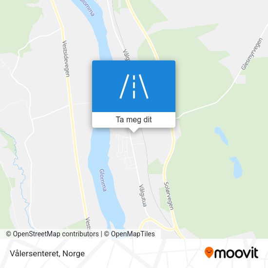 Vålersenteret kart