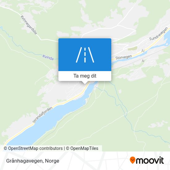 Grånhagavegen kart