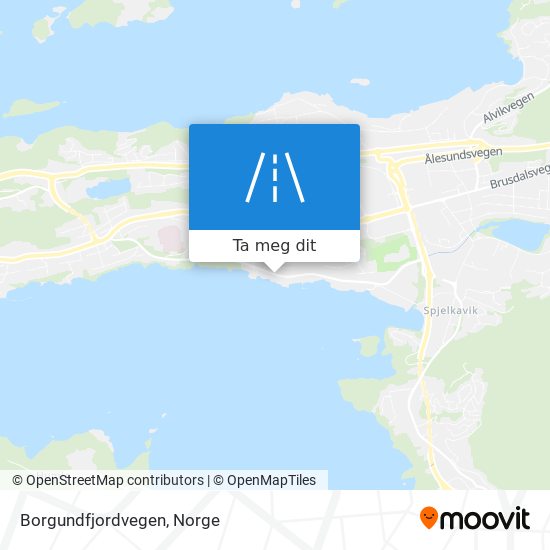 Borgundfjordvegen kart