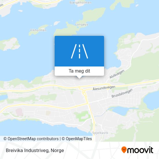 Breivika Industriveg kart