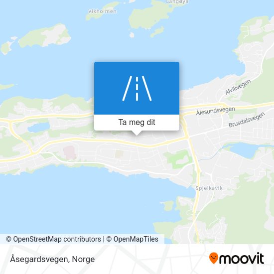 Åsegardsvegen kart