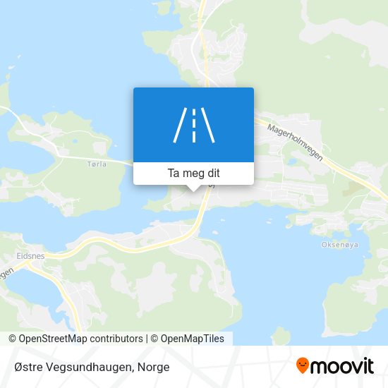 Østre Vegsundhaugen kart