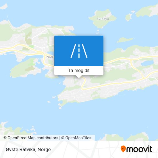 Øvste Ratvika kart