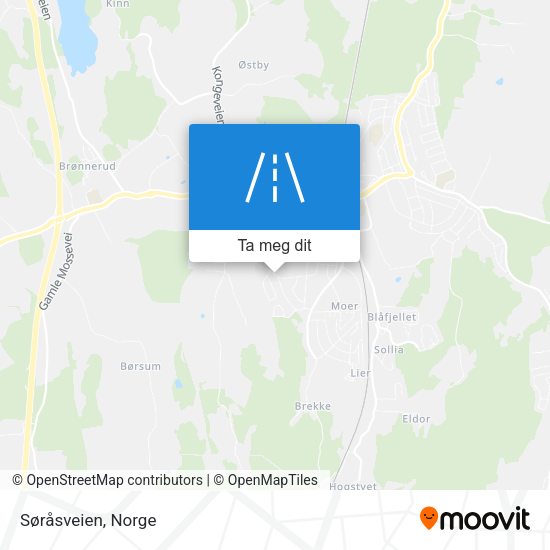 Søråsveien kart
