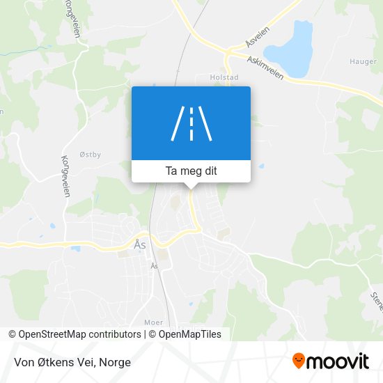 Von Øtkens Vei kart