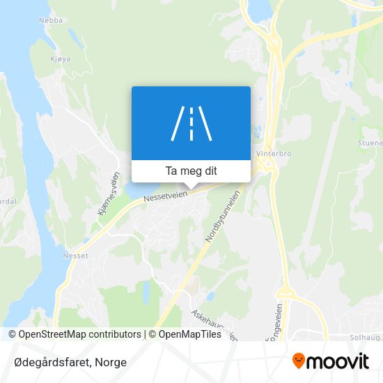 Ødegårdsfaret kart