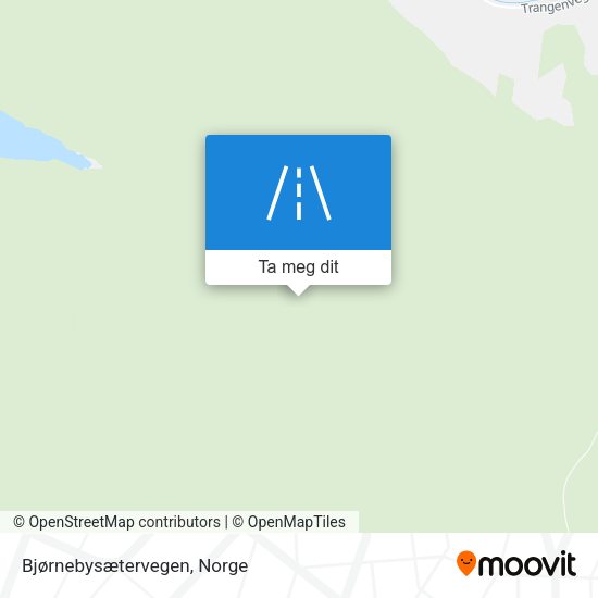 Bjørnebysætervegen kart