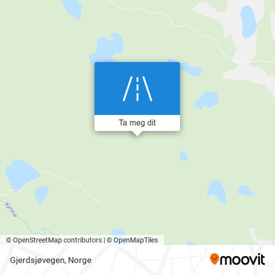 Gjerdsjøvegen kart