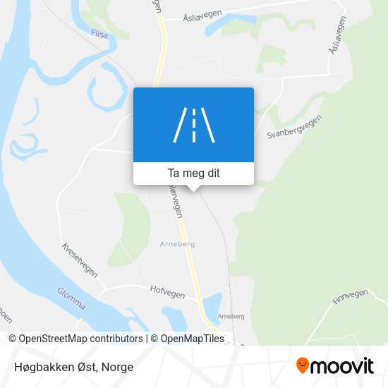 Høgbakken Øst kart