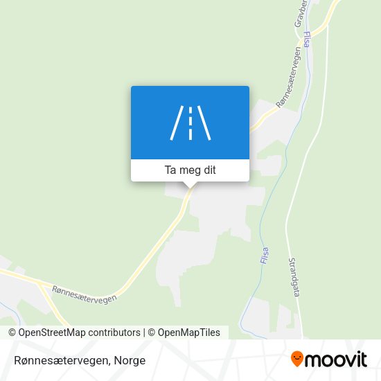 Rønnesætervegen kart