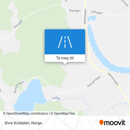 Øvre Koldalen kart