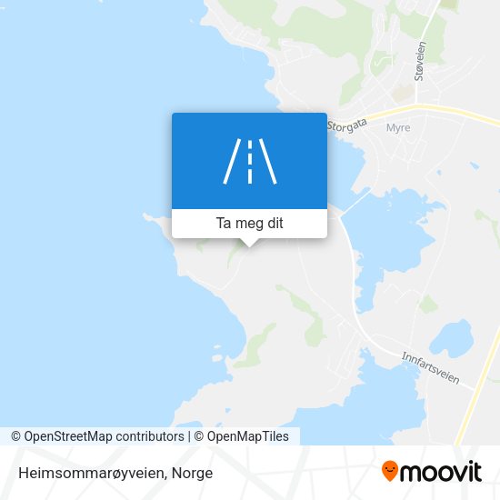 Heimsommarøyveien kart