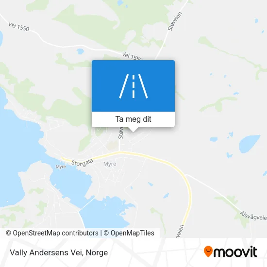 Vally Andersens Vei kart