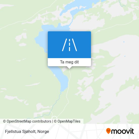 Fjellstua Sjøholt kart