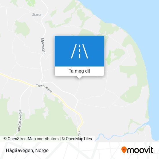 Hågåavegen kart