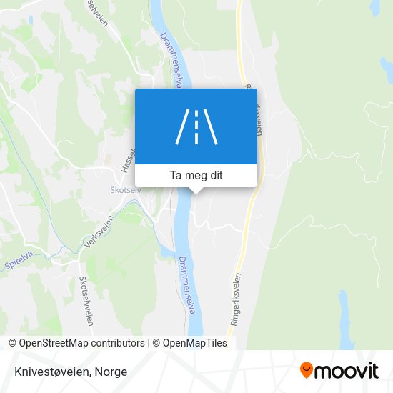 Knivestøveien kart