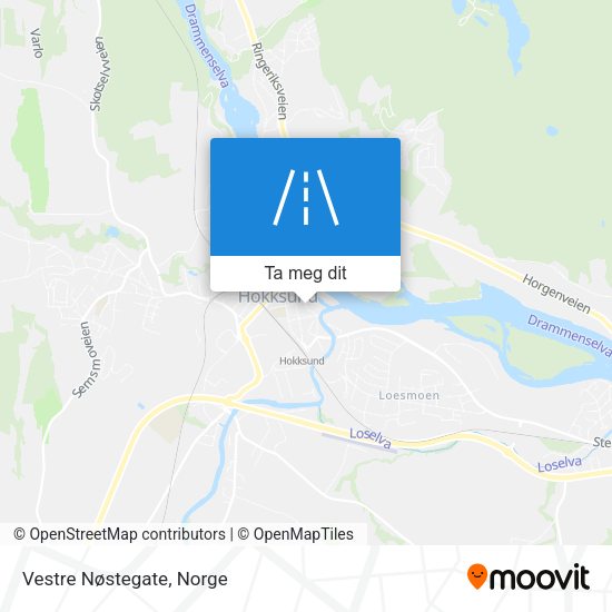 Vestre Nøstegate kart
