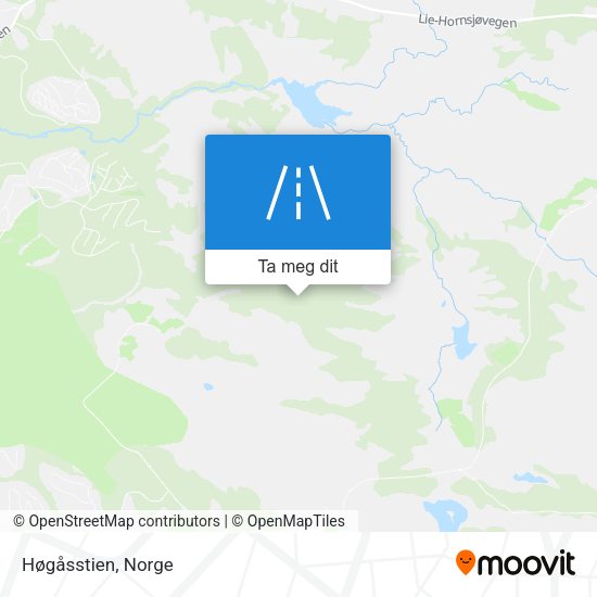 Høgåsstien kart