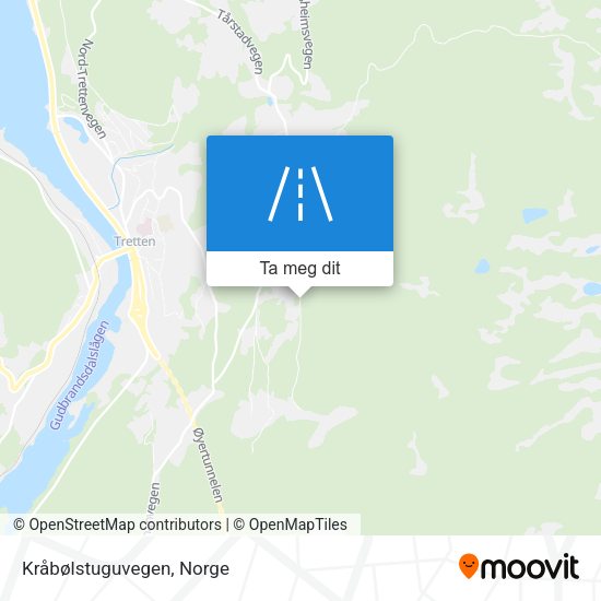 Kråbølstuguvegen kart