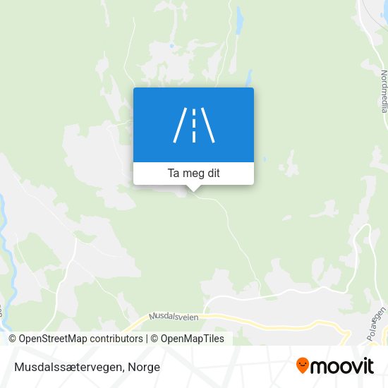 Musdalssætervegen kart