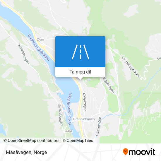 Måsåvegen kart