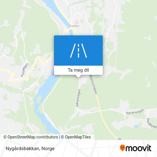 Nygårdsbakkan kart
