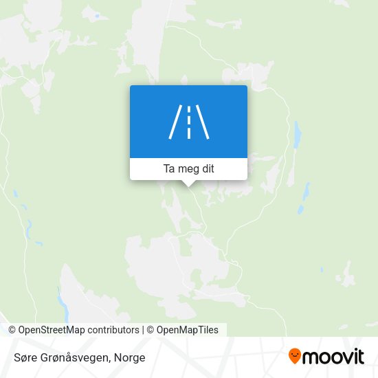 Søre Grønåsvegen kart