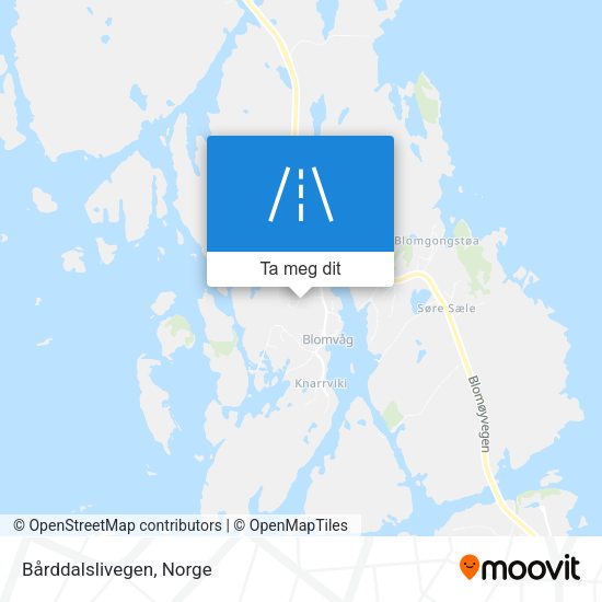 Bårddalslivegen kart