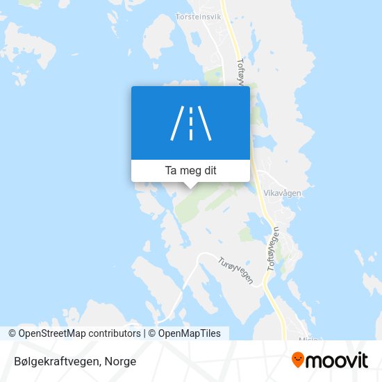 Bølgekraftvegen kart