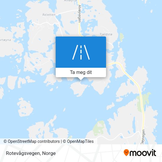 Rotevågsvegen kart