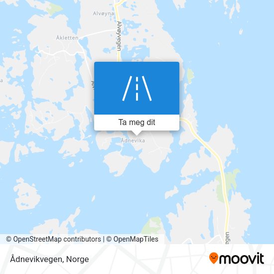 Ådnevikvegen kart