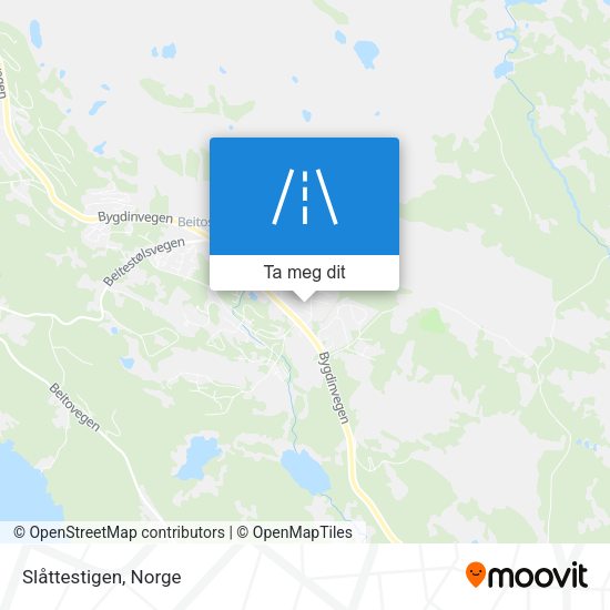 Slåttestigen kart