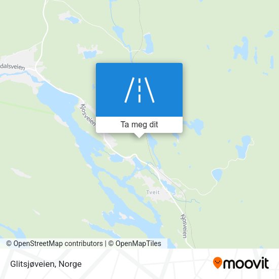 Glitsjøveien kart
