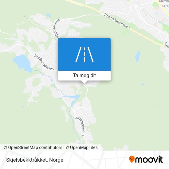 Skjelsbekktråkket kart