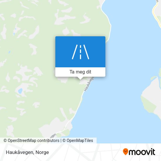 Haukåvegen kart