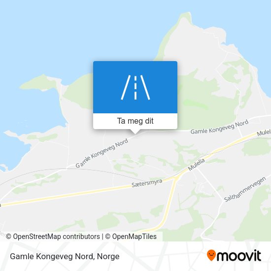 Gamle Kongeveg Nord kart