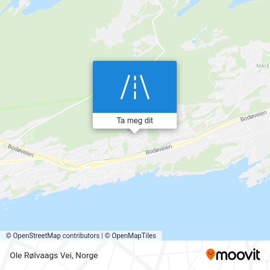 Ole Rølvaags Vei kart