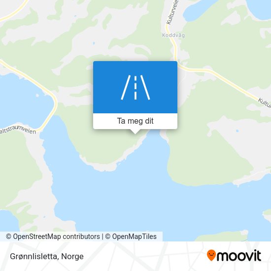 Grønnlisletta kart