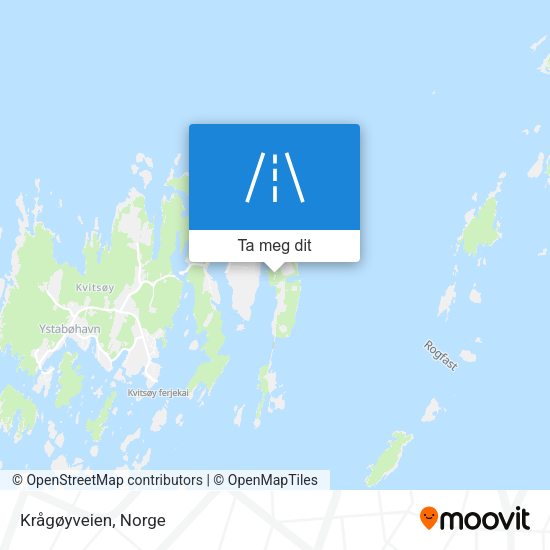 Krågøyveien kart