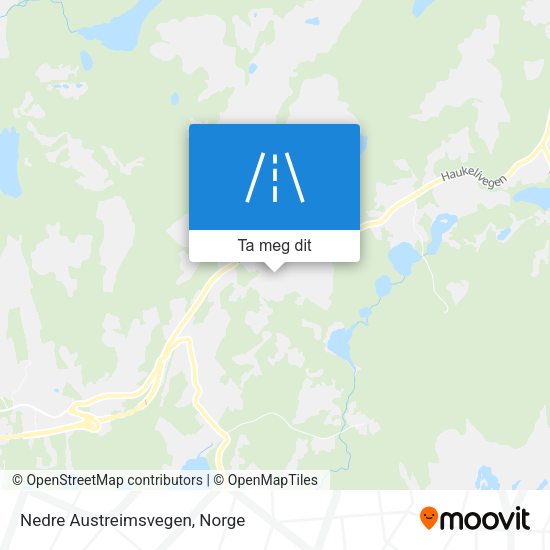 Nedre Austreimsvegen kart