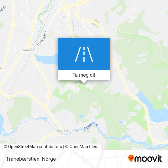 Tranebærstien kart