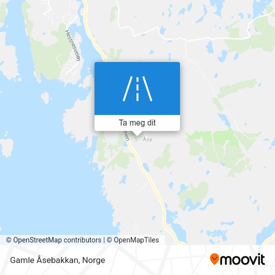 Gamle Åsebakkan kart