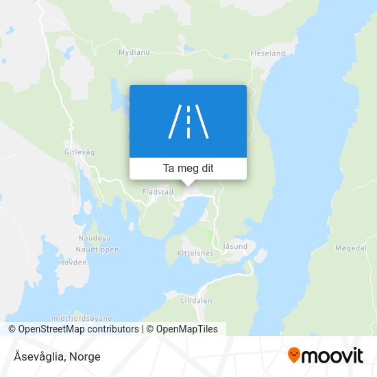 Åsevåglia kart