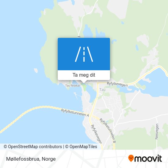 Møllefossbrua kart